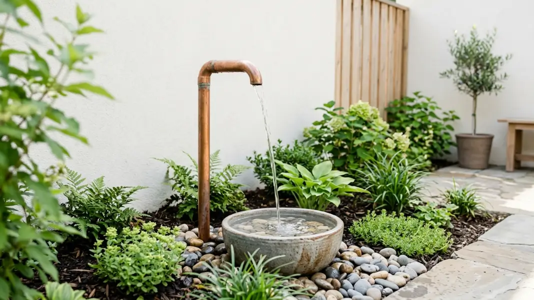 Copper Pipe Spout Fountain
