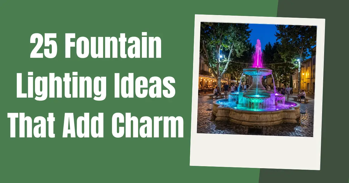 Fountain Lighting Ideas That Add Charm image