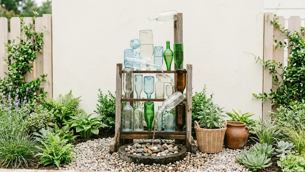 Glass Bottle Fountain