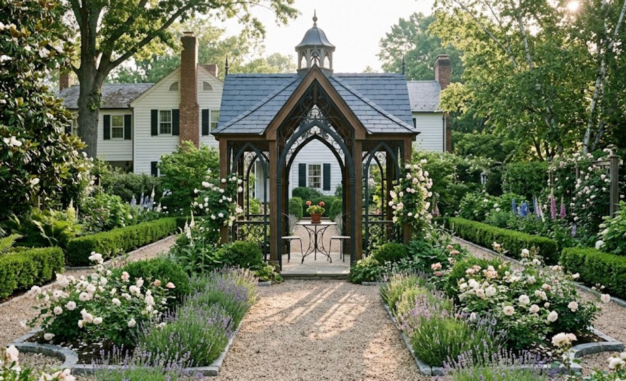 Gothic Arch Gazebo Ideas for Backyard