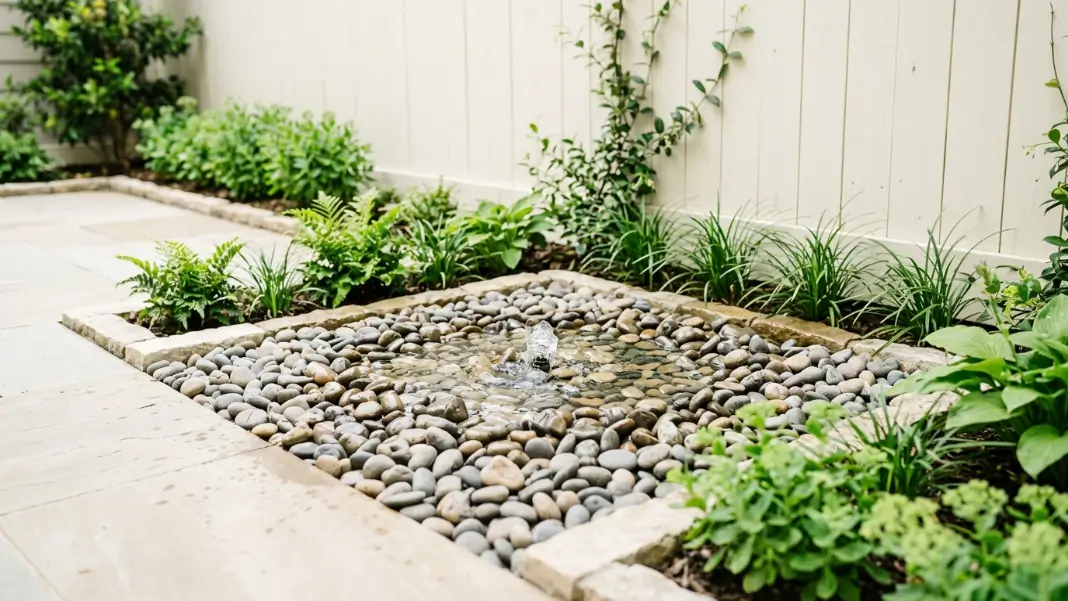 Pebble and Hidden Basin Fountain