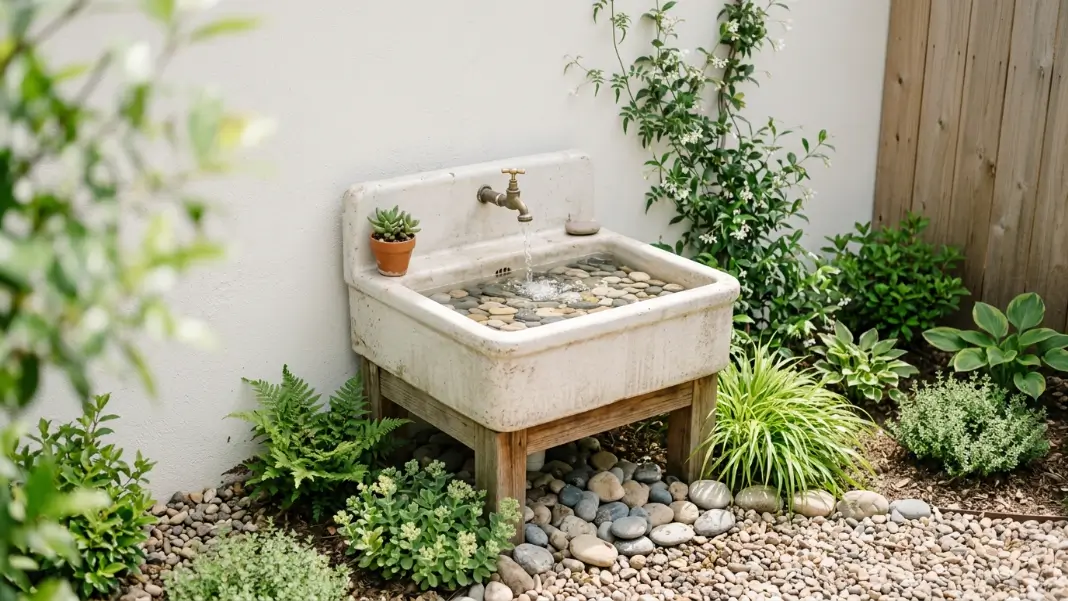 Reclaimed Sink or Basin Fountain