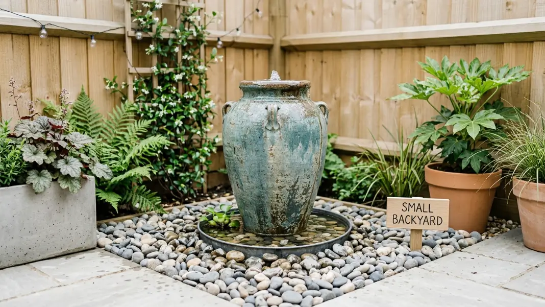 Repurposed Colander or Urn Fountain