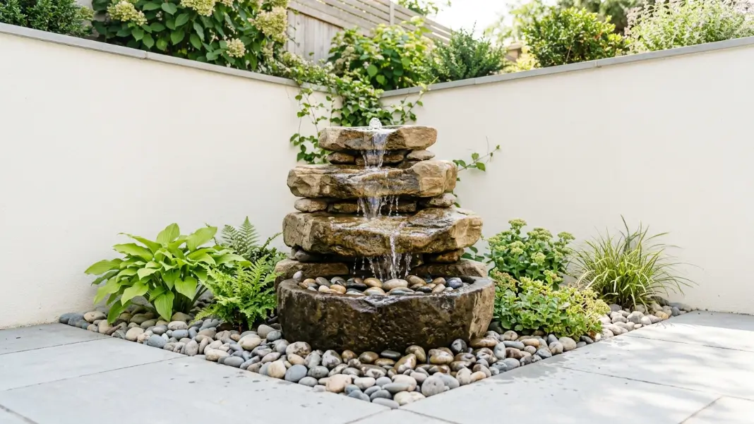 Stacked Stone Fountain