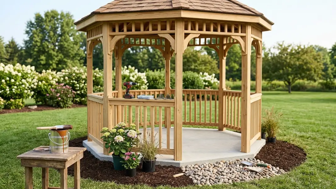 Adding the Finishing Details to a Gazebo
