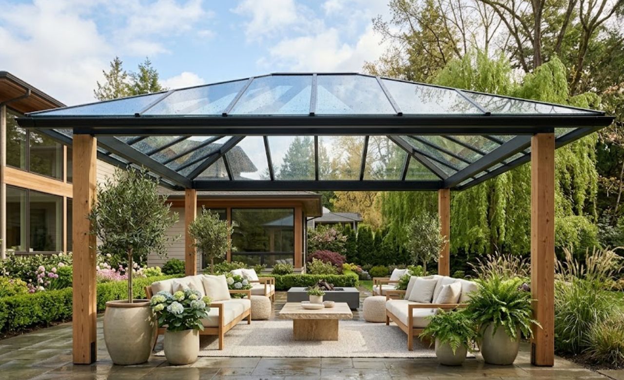 Glass Roof Panels Gazebo Roof Luxury Ideas
