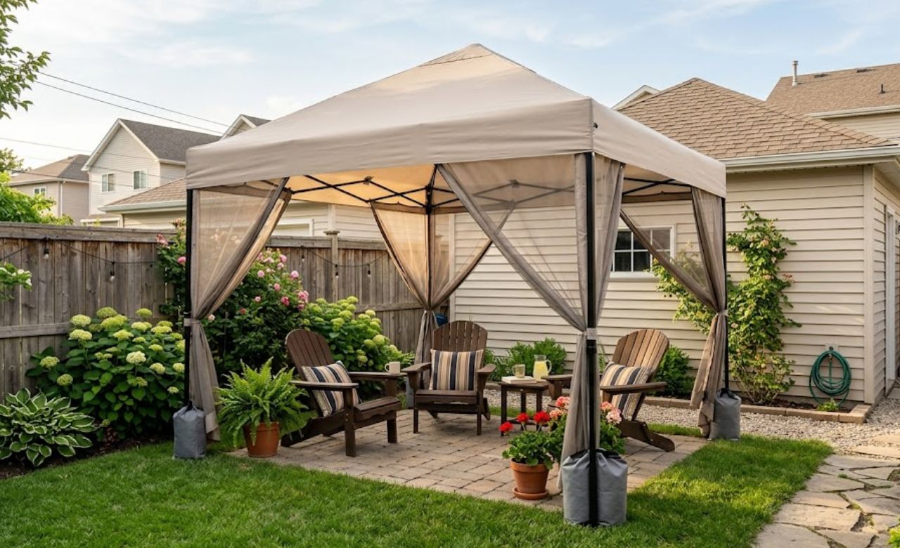 Pop-Up Canopy Gazebo for Tiny Yards Small Backyard Gazebo Ideas (USA)
