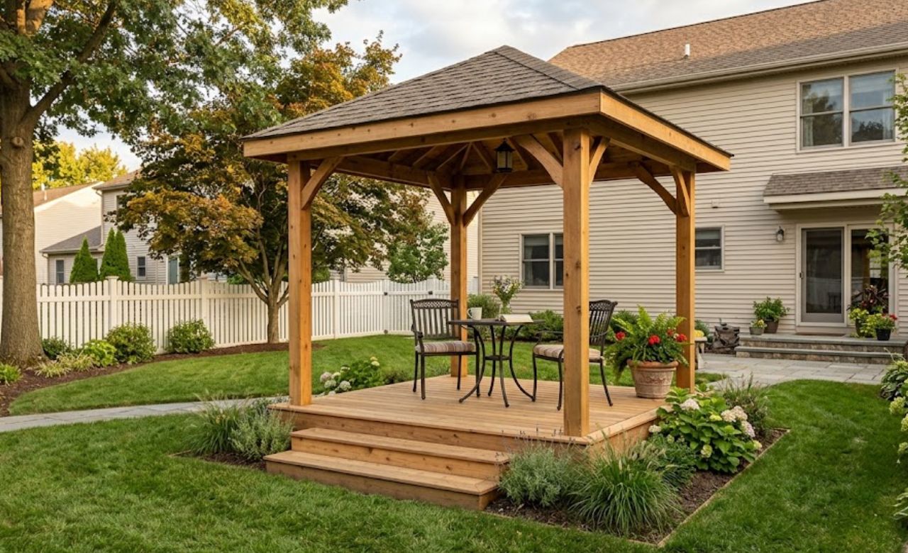 Raised Platform Micro Gazebo Small Backyard Gazebo Ideas (USA)