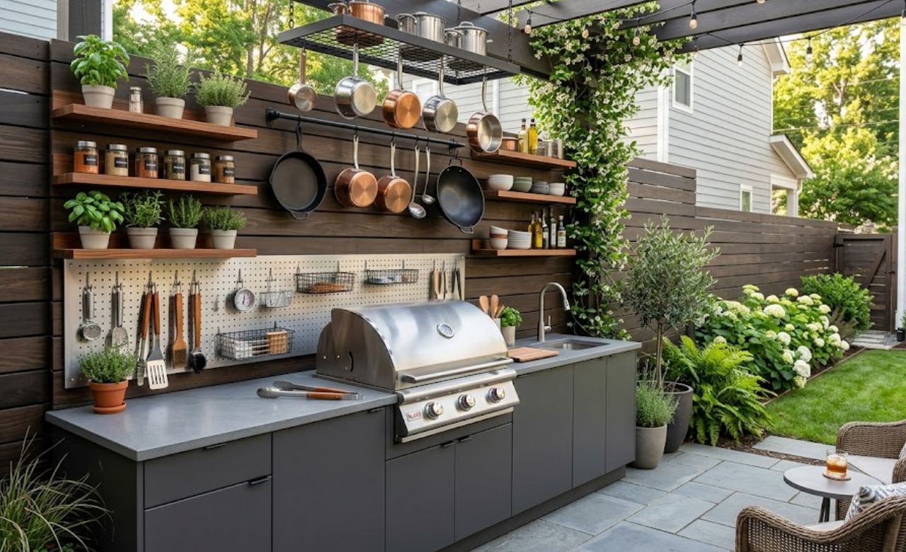 Vertical Storage Kitchen Small Outdoor Kitchen Ideas