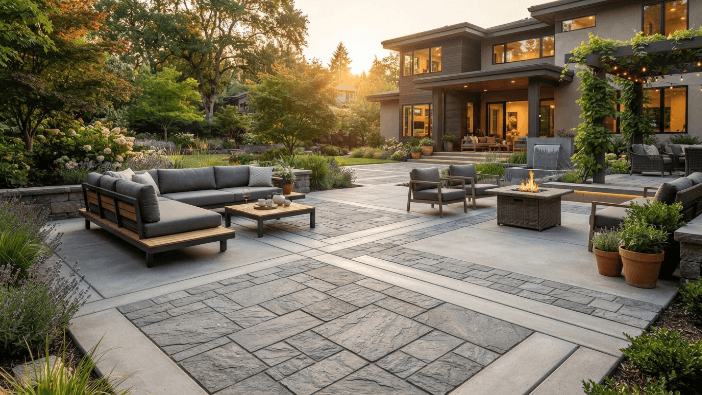 6. concrete patio with inlaid pavers (1)