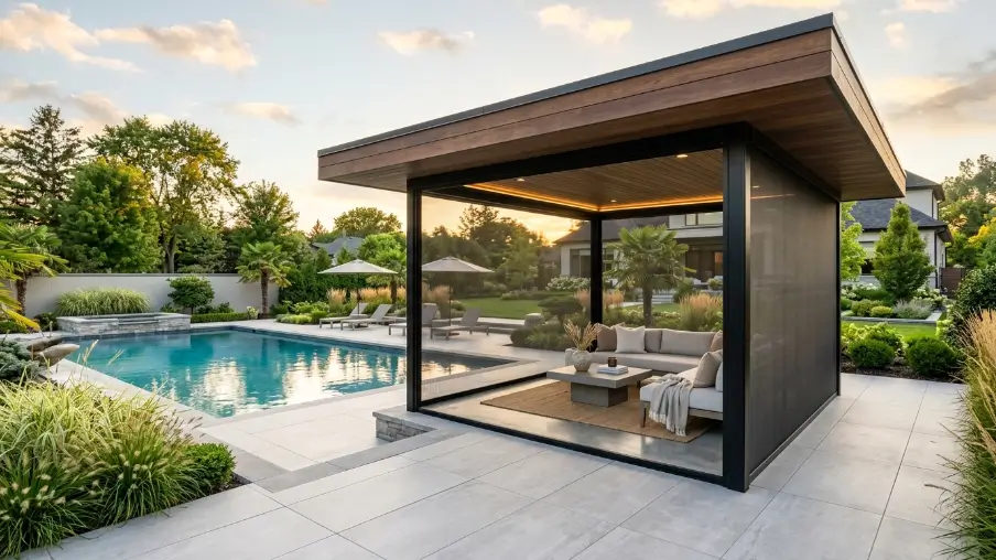 Cantilevered Modern Gazebo